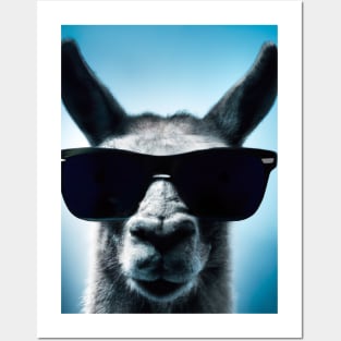 Llama with Sunglasses Posters and Art